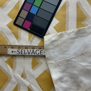 Elton in Yolk | Home Decor Fabric | Yellow / White Lattice | P/Kaufmann | Drapery | 54" Wide | By the Yard