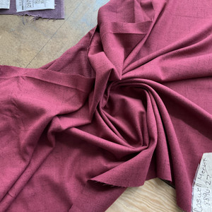 Caswell in Merlot  |  Burgundy Solid Brushed Twill  Upholstery Fabric |  Lightweight Tweed Texture | Home Decor | Slipcovers  | 54" Wide | Sold BTY