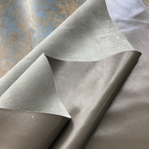 Churchill Downs in Truffle | Faux Leather Upholstery Vinyl Fabric | Taupe | Suede Backed | Extra Heavy | Kaufmann | 54" Wide | Sold BTY.