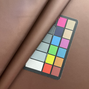 Trivento in Chocolate |   Reddish Brown Matte Texture  Faux Leather Upholstery Vinyl Fabric | Midweight | Soft Indoor Furniture  | P Kaufman | 54" Wide | Sold BTY