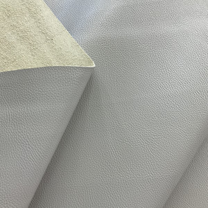 Churchill Downs in Smoke | Faux Leather Upholstery Vinyl Fabric | Taupe Grey | Suede Backed | Extra Heavy | Kaufmann | 54" Wide | Sold BTY