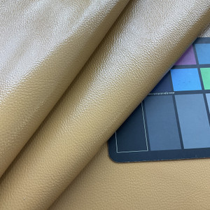 Churchill Downs in Harvest | Faux Leather Upholstery Vinyl Fabric | Mustard Gold | Suede Backed | Extra Heavy | Kaufmann | 54" Wide | Sold BTY