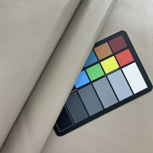 Churchill Downs in Pebble | Faux Leather Upholstery Vinyl Fabric | Greyish Taupe | Suede Backed | Extra Heavy | Kaufmann | 54" Wide | Sold BTY.