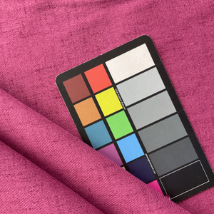 Caswell in Azalea|  Berry Pink Linen Texture  Brushed Twill  Upholstery Fabric | 100 % Polyester | Medium Weight | 54 " Wide | Sold BTY