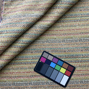 Zaire in Palmetto | Jacquard Upholstery Fabric | Multicolored Striping | Medium to Heavy Weight | 100% Polyester | 54" Wide | By the Yard