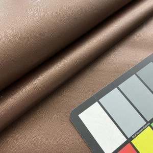 Stingray in Pecan | Faux Leather Upholstery Vinyl Fabric | Light Pebbled Texture in Coppery Brown | Heavyweight | 54" Wide | By the Yard