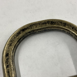 1" Metal D-Ring | Distressed Brass | Use for Bags / Strapping / Belts