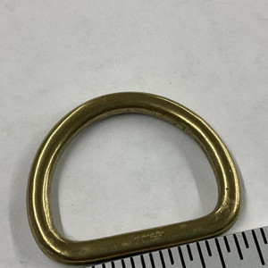 1" Metal D-Ring | Brass | Use for Bags / Strapping / Belts