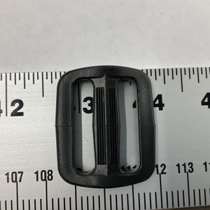 1.5" Adjuster Slide | Black | Plastic Hardware | Use for Bags / Strapping / Webbing