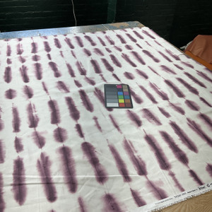 Shibori in Plum | Home Decor Fabric | Abstract Mudcloth | Medium Weight | Vilber TayDay 2692 | 100% Cotton | 54" Wide | By the Yard