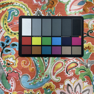 Kyra in Multi | Home Decor Fabric | Paisley Watercolor Orange / Blue / Green | Vilber | Medium Weight | 100% Cotton | 54" Wide | By the Yard