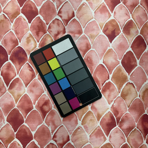 Watercolor Fishscales in Pink | Home Decor Fabric | Vilber Clio 2250 | Medium Weight | 100% Cotton | 54" Wide | By the Yard