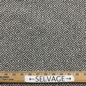 Spiffy in Paver | Jacquard Upholstery Fabric | Greek Key Design in Taupe / Off White | Heavy Weight | 54" Wide | By the Yard