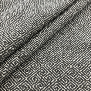 Spiffy in Paver | Jacquard Upholstery Fabric | Greek Key Design in Taupe / Off White | Heavy Weight | 54" Wide | By the Yard