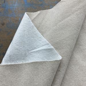 Solid Sandy Beige | Microfiber Upholstery Fabric | Heavyweight | Felt-backed | 54" Wide | By the Yard