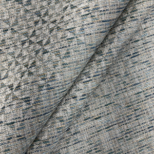 Pinwheel in Blue / Beige | Jacquard Upholstery Fabric | Medium to Heavy Weight | 54" Wide | By the Yard