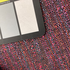 Variegated Weave in Pink / Blue / Orange | Upholstery Fabric | 100% Polyester | Medium Weight | 54 " Wide | Sold BTY