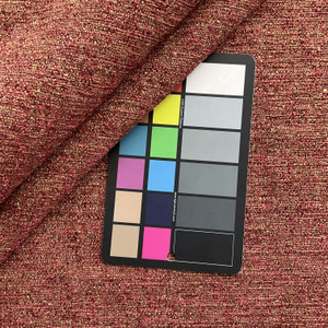 Teatro in Wine | Marled Maroon, Tan Solid Textured Woven Upholstery Fabric | Medium Weight  | 54" Wide | Sold BTY