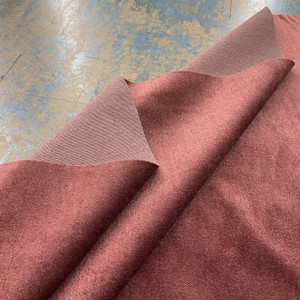 Velvet in Burgundy Red | Upholstery Fabric | Heavy Weight | Ultra Durable | 54" Wide | By the Yard