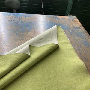 Subtle Boucle in Green Apple | Chenille Upholstery Fabric | Heavyweight | Durable | 54" Wide | By the Yard