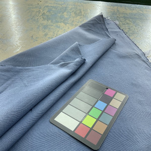 Patagonia in China | Canvas Upholstery / Slipcover Fabric | Solid Blue | Medium Weight | 100% Cotton | 54" Wide | By the Yard