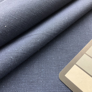 Patagonia in Denim | Canvas Upholstery/ Slipcover Fabric | Solid Denim Blue | Medium Weight | 54" Wide | By the Yard