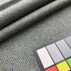 Hardin in Mallard | Upholstery Fabric | Chunky Herringbone in Green / Blue | Heavyweight | 54" Wide | By the Yard