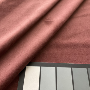 Solid Burgundy Velvet | Upholstery Fabric  | Soft and Plush | Heavyweight | 54" Wide | By the Yard