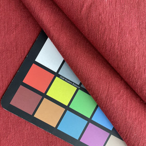 Canvas in Radish | Upholstery / Slipcover Fabric |  Solid Red | Medium Weight | 54" Wide | By the Yard