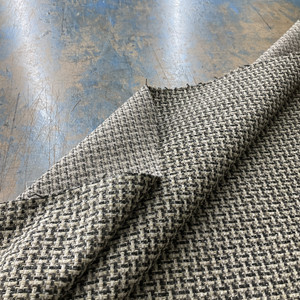 Steamboat in Smoke | Chenille Upholstery Fabric | Basketweave in Grey / Taupe / Beige | Heavyweight | 54" Wide | By the Yard