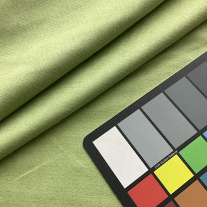 Temptation in Moss |  Microsuede Upholstery / Slipcover Fabric | Solid Light Green | Medium Weight | 59" Wide | By the Yard