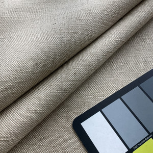 Teaberry in Natural | Upholstery Fabric | Basketweave in Two Tone Beige | Medium Weight | 54" Wide | By the Yard