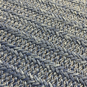 Pismo in Ocean Blue  | Cool Denim Blue Stitch Texture Solid Woven Upholstery Fabric  | Outdoor | 100% Olefin | P Kaufmann |  Heavy Weight  | 54" Wide | Sold BTY | Olefin