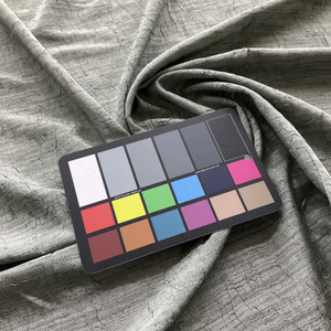 Kobe Crushed in Mineral | Drapery Fabric | Green / Black | Very Lightweight | 54" Wide | By the Yard