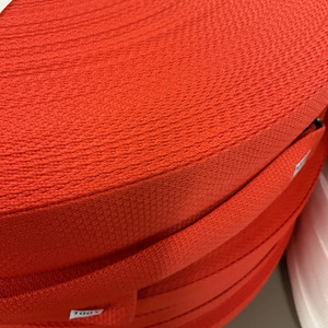 1 Inch Red Polyester Webbing / binding / Bag Strap | By The Yard
