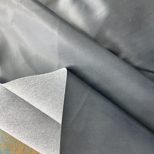 Contessa Sienna in Blue Jay / Grey-Blue | Faux Leather Vinyl Upholstery Fabric | Smooth | Workable | 54" Wide | By the Yard