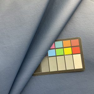 Manifest in Submarine Blue | Faux Leather Upholstery Vinyl Fabric | Medium Pebbled Grain | Felt-Backed | Heavyweight | 54" Wide | By the Yard