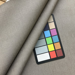 Linette in Steel Grey | Faux Leather Vinyl Upholstery Fabric |  Woven Texture | Heavyweight | 54" Wide | By the Yard