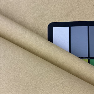 Pinnacle in Lemon Yellow | Faux Leather Vinyl Upholstery Fabric | Light Grain | Matte | Workable | 54" Wide | By the Yard