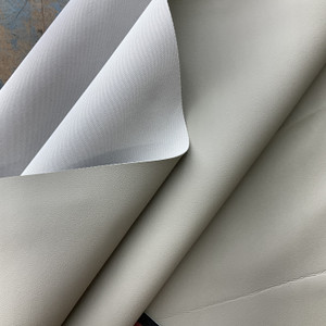 Taupe Grey Faux Leather Upholstery Vinyl Fabric | Light Grain | Matte Finish | Heavyweight | 54 Inch WIde | Sold BTY