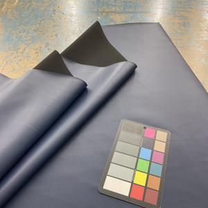 Silicone Element in Amazon Blue | Faux Leather Vinyl Upholstery Fabric | Light Grain | Matte | Thin and Flexible | 54" Wide | By the Yard