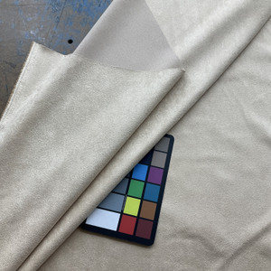 Sensation in Buff   | Natural Tan  Microsuede Woven Upholstery Fabric |  Medium weight | Home Decor | 100% Olefin |  54" Wide | Sold BTY