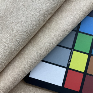 Sensation in Buff   | Natural Tan  Microsuede Woven Upholstery Fabric |  Medium weight | Home Decor | 100% Olefin |  54" Wide | Sold BTY