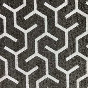Franklin in Clove | Jacquard Upholstery Fabric | Geometric Design in Taupe / White | Heavy Weight | 54" Wide | By the Yard