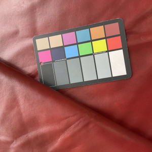 Mottled Burgundy Red Faux Leather | Vinyl Upholstery Fabric | Felt-backed | Heavyweight | 54" Wide | By the Yard