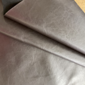 Torra in Brown Faux Leather | Vinyl Upholstery Fabric | Light Grain | Felt-Backed | Heavyweight | 54" Wide | By the Yard