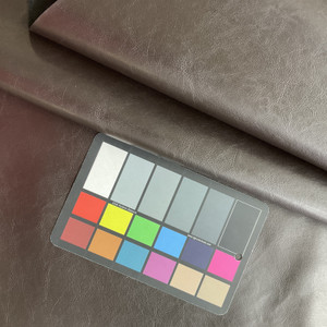 Torra in Brown Faux Leather | Vinyl Upholstery Fabric | Light Grain | Felt-Backed | Heavyweight | 54" Wide | By the Yard