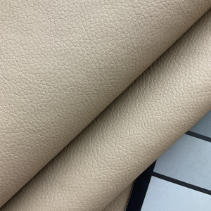 Dillon in Balsa   | Cool Grey Brown Taupe  Matte Texture  Faux Leather Upholstery Vinyl Fabric | Midweight | Indoor Furniture | Knit Backed  | 54" Wide | Sold BTY