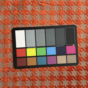 Deerstalker in Cinnabar | Upholstery Fabric | Orange Tan Houndstooth Chenille | Heavyweight | 54" Wide | Sold BTY