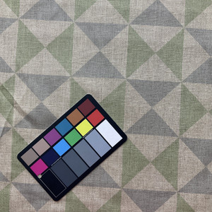 Quartic in Matcha | Home Decor Fabric | Geometric in Green / Grey / Tan | Linen Like | Medium Weight | 54" Wide | By the Yard